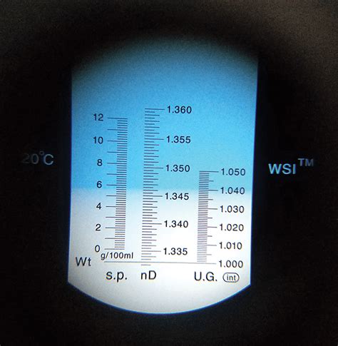 refractometer reading vet|measuring specific gravity with refractometer.